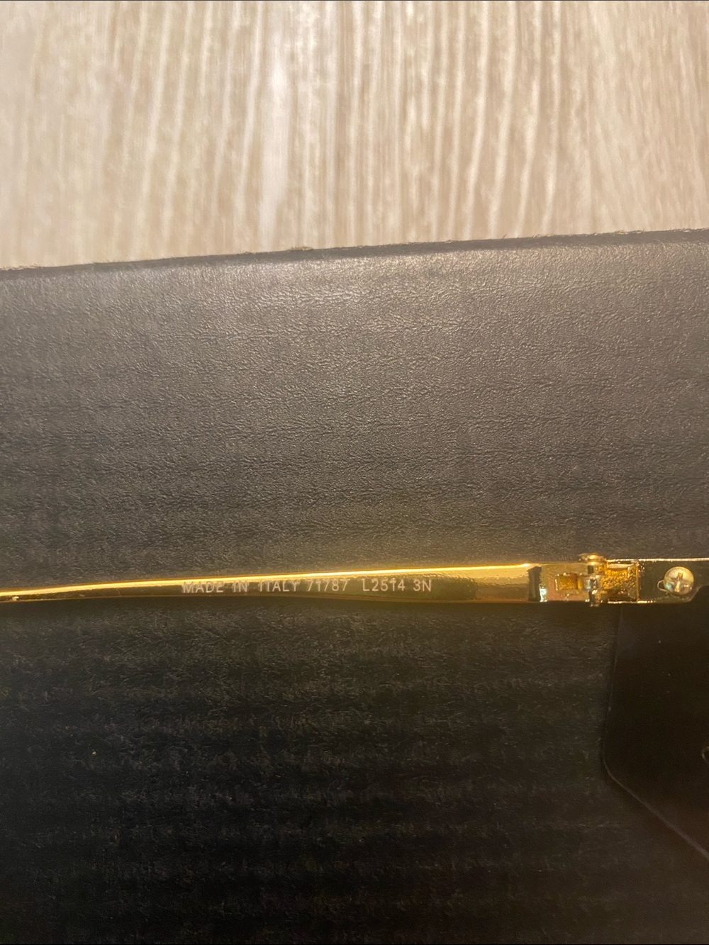 Chanel Rimless Shield Sunglasses Gray Gradient Lens Gold CC Logo - Picture 7 of 7